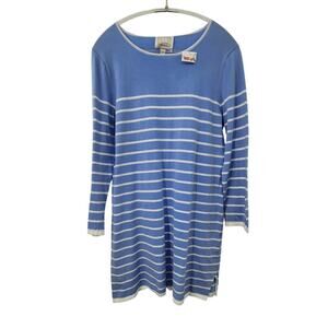 New NWT Sail To Sable Cotton Light Weight Size XL Blue Casual Comfort Dress